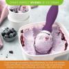 imageSpring Chef Ice Cream Scoop with Soft Grip Handle Professional Heavy Duty Sturdy Scooper Premium Kitchen Tool for Cookie Dough Gelato Sorbet MangoPurple