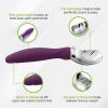 imageSpring Chef Ice Cream Scoop with Soft Grip Handle Professional Heavy Duty Sturdy Scooper Premium Kitchen Tool for Cookie Dough Gelato Sorbet MangoPurple