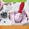 imageSpring Chef Ice Cream Scoop with Soft Grip Handle Professional Heavy Duty Sturdy Scooper Premium Kitchen Tool for Cookie Dough Gelato Sorbet MangoRed