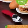 imageSpring Chef Ice Cream Scoop with Soft Grip Handle Professional Heavy Duty Sturdy Scooper Premium Kitchen Tool for Cookie Dough Gelato Sorbet MangoRed