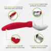 imageSpring Chef Ice Cream Scoop with Soft Grip Handle Professional Heavy Duty Sturdy Scooper Premium Kitchen Tool for Cookie Dough Gelato Sorbet MangoRed