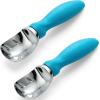 imageSpring Chef Ice Cream Scoop with Soft Grip Handle Professional Heavy Duty Sturdy Scooper Premium Kitchen Tool for Cookie Dough Gelato Sorbet MangoTeal