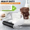 imageSpring Chef Large Dough Blender ampamp Biscuit Cutter Set Heavy Duty Stainless Steel Professional Pastry Cutter Soft Grip BlackDough Blender  Biscuit Cutter