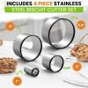 imageSpring Chef Large Dough Blender ampamp Biscuit Cutter Set Heavy Duty Stainless Steel Professional Pastry Cutter Soft Grip BlackDough Blender  Biscuit Cutter
