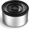 imageSpring Chef Large Dough Blender ampamp Biscuit Cutter Set Heavy Duty Stainless Steel Professional Pastry Cutter Soft Grip BlackDough Blender  Biscuit Cutter