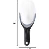 imageSpring Chef Magnetic Ice Scoop for Freezer  BPAFree FlexiPlastic Popcorn Scoop with Soft Grip Handle  Dishwasher Safe Ice Scooper  Kitchen Food Scooper for Flour Grains Candy Pet Food  BlackBlack