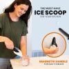 imageSpring Chef Magnetic Ice Scoop for Freezer  BPAFree FlexiPlastic Popcorn Scoop with Soft Grip Handle  Dishwasher Safe Ice Scooper  Kitchen Food Scooper for Flour Grains Candy Pet Food  BlackBlack