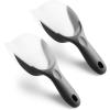imageSpring Chef Magnetic Ice Scoop for Freezer  BPAFree FlexiPlastic Popcorn Scoop with Soft Grip Handle  Dishwasher Safe Ice Scooper  Kitchen Food Scooper for Flour Grains Candy Pet Food  BlackGray