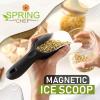 imageSpring Chef Magnetic Ice Scoop for Freezer  BPAFree FlexiPlastic Popcorn Scoop with Soft Grip Handle  Dishwasher Safe Ice Scooper  Kitchen Food Scooper for Flour Grains Candy Pet Food  BlackBlack