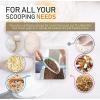 imageSpring Chef Magnetic Ice Scoop for Freezer  BPAFree FlexiPlastic Popcorn Scoop with Soft Grip Handle  Dishwasher Safe Ice Scooper  Kitchen Food Scooper for Flour Grains Candy Pet Food  BlackMint