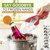 imageSpring Chef Magnetic Ice Scoop for Freezer  BPAFree FlexiPlastic Popcorn Scoop with Soft Grip Handle  Dishwasher Safe Ice Scooper  Kitchen Food Scooper for Flour Grains Candy Pet Food  BlackRed