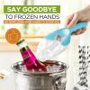 imageSpring Chef Magnetic Ice Scoop for Freezer  BPAFree FlexiPlastic Popcorn Scoop with Soft Grip Handle  Dishwasher Safe Ice Scooper  Kitchen Food Scooper for Flour Grains Candy Pet Food  BlackBlue Aqua Sky