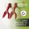 imageSpring Chef Magnetic Ice Scoop for Freezer  BPAFree FlexiPlastic Popcorn Scoop with Soft Grip Handle  Dishwasher Safe Ice Scooper  Kitchen Food Scooper for Flour Grains Candy Pet Food  BlackRed