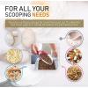 imageSpring Chef Magnetic Ice Scoop for Freezer  BPAFree FlexiPlastic Popcorn Scoop with Soft Grip Handle  Dishwasher Safe Ice Scooper  Kitchen Food Scooper for Flour Grains Candy Pet Food  BlackRed