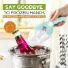 imageSpring Chef Magnetic Ice Scoop for Freezer  BPAFree FlexiPlastic Popcorn Scoop with Soft Grip Handle  Dishwasher Safe Ice Scooper  Kitchen Food Scooper for Flour Grains Candy Pet Food  BlackMint