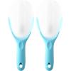 imageSpring Chef Magnetic Ice Scoop for Freezer  BPAFree FlexiPlastic Popcorn Scoop with Soft Grip Handle  Dishwasher Safe Ice Scooper  Kitchen Food Scooper for Flour Grains Candy Pet Food  BlackBlue Aqua Sky