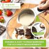 imageSpring Chef Magnetic Measuring Cups ampamp Spoons Set Patent Pending Strong N45 Magnets Heavy Duty Stainless Steel Fits in Spice Jars for Baking ampamp Cooking BPA Free Round Set of 15 with Leveler BlackMagnetic Cups  Spoons  Set of 15