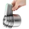 imageSpring Chef Magnetic Measuring Cups ampamp Spoons Set Patent Pending Strong N45 Magnets Heavy Duty Stainless Steel Fits in Spice Jars for Baking ampamp Cooking BPA Free Set of 15 with Leveler MulticolorMint