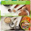 imageSpring Chef Magnetic Measuring Cups ampamp Spoons Set Patent Pending Strong N45 Magnets Heavy Duty Stainless Steel Fits in Spice Jars for Baking ampamp Cooking BPA Free Round Set of 15 with Leveler BlackSpoons  Set of 8