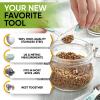 imageSpring Chef Magnetic Measuring Cups ampamp Spoons Set Patent Pending Strong N45 Magnets Heavy Duty Stainless Steel Fits in Spice Jars for Baking ampamp Cooking BPA Free Set of 15 with Leveler MulticolorMint