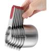 imageSpring Chef Magnetic Measuring Cups ampamp Spoons Set Patent Pending Strong N45 Magnets Heavy Duty Stainless Steel Fits in Spice Jars for Baking ampamp Cooking BPA Free Set of 15 with Leveler MulticolorRed