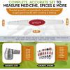 imageSpring Chef Magnetic Measuring Cups ampamp Spoons Set Patent Pending Strong N45 Magnets Heavy Duty Stainless Steel Fits in Spice Jars for Baking ampamp Cooking BPA Free Set of 15 with Leveler MulticolorRed