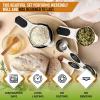 imageSpring Chef Magnetic Measuring Cups ampamp Spoons Set Patent Pending Strong N45 Magnets Heavy Duty Stainless Steel Fits in Spice Jars for Baking ampamp Cooking BPA Free Set of 15 with Leveler MulticolorBlack