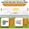 imageSpring Chef Magnetic Measuring Cups ampamp Spoons Set Patent Pending Strong N45 Magnets Heavy Duty Stainless Steel Fits in Spice Jars for Baking ampamp Cooking BPA Free Set of 15 with Leveler MulticolorMulticolor