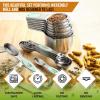 imageSpring Chef Magnetic Measuring Cups ampamp Spoons Set Patent Pending Strong N45 Magnets Heavy Duty Stainless Steel Fits in Spice Jars for Baking ampamp Cooking BPA Free Set of 15 with Leveler MulticolorMint