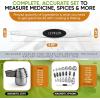 imageSpring Chef Magnetic Measuring Cups ampamp Spoons Set of 15 with Leveler ampamp Stainless Steel Dough Blender ampamp Pastry Cutter Tool  2 Product Bundle  Black