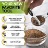 imageSpring Chef Magnetic Measuring Cups ampamp Spoons Set of 15 with Leveler ampamp Stainless Steel Dough Blender ampamp Pastry Cutter Tool  2 Product Bundle  Black