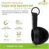 imageSpring Chef Magnetic Measuring Cups and Spoons Set of 9 Nesting Kitchen Tool with Easy to Read Markings for Measuring Dry or Liquid Ingredient BPA Free BlackBlack