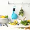 imageSpring Chef Magnetic Measuring Cups and Spoons Set of 9 Nesting Kitchen Tool with Easy to Read Markings for Measuring Dry or Liquid Ingredient BPA Free BlackBlue Aqua Sky