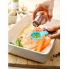 imageSpring Chef Magnetic Measuring Cups and Spoons Set of 9 Nesting Kitchen Tool with Easy to Read Markings for Measuring Dry or Liquid Ingredient BPA Free BlackBlue Aqua Sky