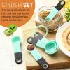 imageSpring Chef Magnetic Measuring Cups and Spoons Set of 9 Nesting Kitchen Tool with Easy to Read Markings for Measuring Dry or Liquid Ingredient BPA Free BlackMint