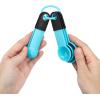 imageSpring Chef Magnetic Measuring Cups and Spoons Set of 9 Nesting Kitchen Tool with Easy to Read Markings for Measuring Dry or Liquid Ingredient BPA Free BlackBlue Aqua Sky