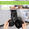 imageSpring Chef Magnetic Measuring Cups and Spoons Set of 9 Nesting Kitchen Tool with Easy to Read Markings for Measuring Dry or Liquid Ingredient BPA Free BlackBlack