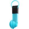imageSpring Chef Magnetic Measuring Cups and Spoons Set of 9 Nesting Kitchen Tool with Easy to Read Markings for Measuring Dry or Liquid Ingredient BPA Free BlackBlue Aqua Sky