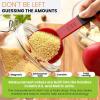 imageSpring Chef Magnetic Measuring Cups and Spoons Set of 9 Nesting Kitchen Tool with Easy to Read Markings for Measuring Dry or Liquid Ingredient BPA Free BlackRed