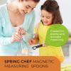 imageSpring Chef Magnetic Measuring Cups and Spoons Set of 9 Nesting Kitchen Tool with Easy to Read Markings for Measuring Dry or Liquid Ingredient BPA Free BlackBlack