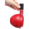 imageSpring Chef Magnetic Measuring Cups and Spoons Set of 9 Nesting Kitchen Tool with Easy to Read Markings for Measuring Dry or Liquid Ingredient BPA Free BlackRed