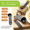 imageSpring Chef Magnetic Measuring Cups and Spoons Set of 9 Nesting Kitchen Tool with Easy to Read Markings for Measuring Dry or Liquid Ingredient BPA Free BlackBlack