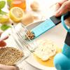 imageSpring Chef Magnetic Measuring Cups and Spoons Set of 9 Nesting Kitchen Tool with Easy to Read Markings for Measuring Dry or Liquid Ingredient BPA Free BlackBlue Aqua Sky