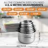 imageSpring Chef Magnetic Stainless Steel Measuring Cups Patent Pending Kitchen Tools with Easy to Read Markings for Measuring Dry or Liquid Ingredients Set of 7 BlackPastel