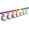 imageSpring Chef Magnetic Stainless Steel Measuring Cups Patent Pending Kitchen Tools with Easy to Read Markings for Measuring Dry or Liquid Ingredients Set of 7 BlackNeon