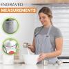 imageSpring Chef Magnetic Stainless Steel Measuring Cups Patent Pending Kitchen Tools with Easy to Read Markings for Measuring Dry or Liquid Ingredients Set of 7 BlackDesert Sunset