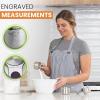 imageSpring Chef Magnetic Stainless Steel Measuring Cups Patent Pending Kitchen Tools with Easy to Read Markings for Measuring Dry or Liquid Ingredients Set of 7 BlackMulticolor