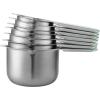 imageSpring Chef Magnetic Stainless Steel Measuring Cups Patent Pending Kitchen Tools with Easy to Read Markings for Measuring Dry or Liquid Ingredients Set of 7 BlackMint