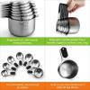 imageSpring Chef Magnetic Stainless Steel Measuring Cups Patent Pending Kitchen Tools with Easy to Read Markings for Measuring Dry or Liquid Ingredients Set of 7 BlackBlack
