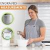 imageSpring Chef Magnetic Stainless Steel Measuring Cups Patent Pending Kitchen Tools with Easy to Read Markings for Measuring Dry or Liquid Ingredients Set of 7 BlackMint